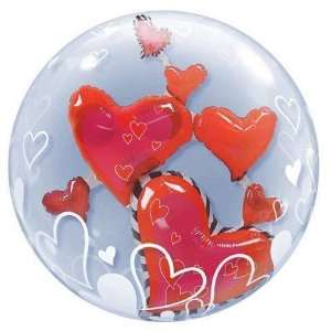    Love Balloons   24 Love Floating Hearts Bubble: Toys & Games
