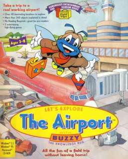 Lets Explore The Airport w/ Buzzy PC CD learn planes baggage air 