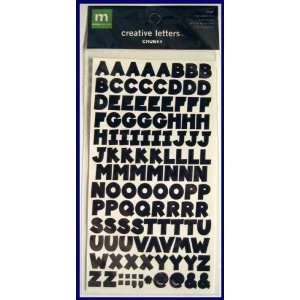    Making Memories Chunky Alphabet Letters   Black: Office Products