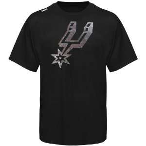  San Antonio Spurs Black Foil Game T shirt (Medium) Sports 