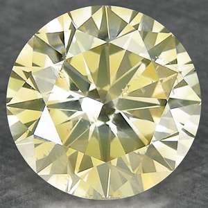  50 Cts WOW SPARKLING FANCY YELLOWISH GRAY NATURAL DIAMOND VS2  