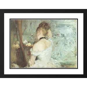  Morisot, Berthe 36x28 Framed and Double Matted A Woman at 