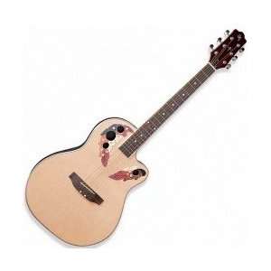   41 Almond Cutaway Acoustic Folk Guitar 82000029 Musical Instruments