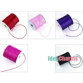 Free ship 20m Multicolor Waxed Nylon Thread Cotton Cord String Fit 