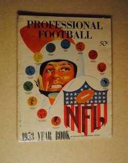 1953 Professional Football NFL Yearbook 1st Issue Packers Browns Lions 
