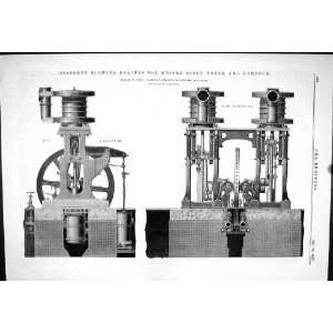 Engineering 1881 Bessemer Blowing Engines Steel Tozer Hampton Galloway 