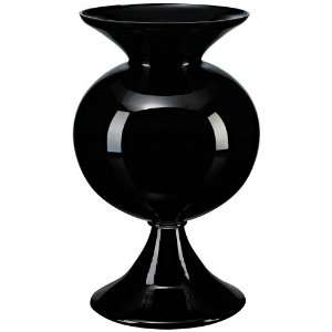 Black Glass Fish Bowl Vase