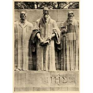  1938 Farel Calvin Beza Reformation Monument Geneva 