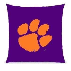  Clemson Tigers 16x16 Suede Cover Pillow: Sports & Outdoors