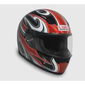   FORCE   Z2   Full Face Street Powersports Off Road Helmet  Medium Red