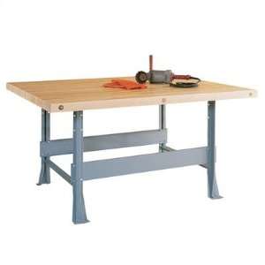   Four Station Workbench with Steel Legs Vise: 4 Vise: Office Products