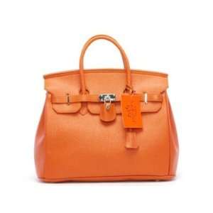   35cm Elegant Classic Orange Genuine Birkin Style Handbags Brand NEW