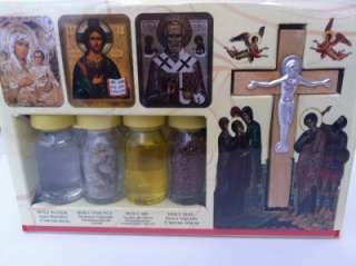 Gift Set   Holy Water Holy Land Holy Oil Holy Insence Olive Tree Cross 