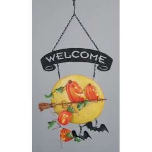  Halloween Welcome Sign   Escape From Pumpkin Patch   Metal 