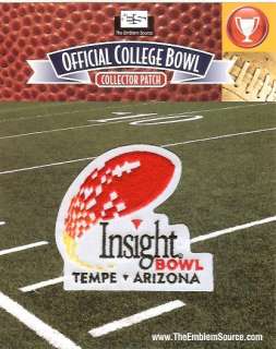 2011 Insight Bowl Patch Iowa vs Oklahoma Sooners 100% Authentic & NCAA 