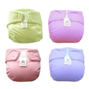  4 CUTE AIO CLOTH DIAPERS WITH INSERT FOR NEWBORN 20LBS 