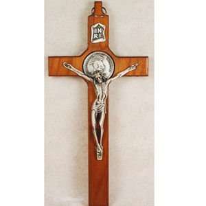   Guardian Angel Wood SP Hanging Wall Crucifix Gift Nw