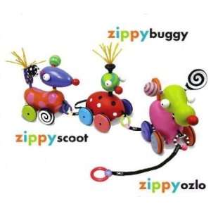    Zolo Kushies Zippy Buggy Wooden Pull Toy (80020): Toys & Games