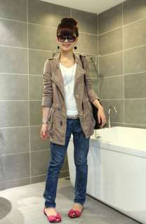 2011 FALL NEW WOMEN MILITARY FITTING TRENCH COAT ( WITH TASSEL BELT 