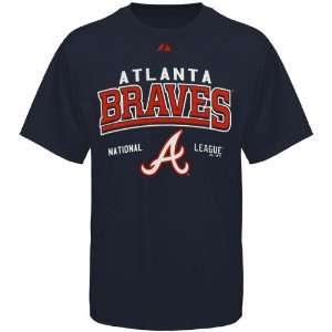  Majestic Atlanta Braves Youth Built Legacy T shirt   Navy 