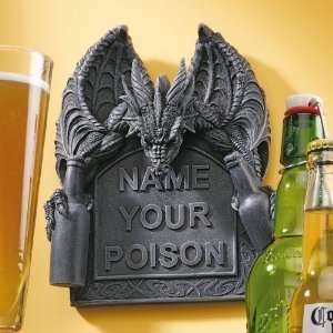  Dragon Beer Booze Statue Sculpture Wall Plaque: Home & Kitchen