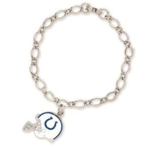  Indianapolis Colts Official Logo Silver Charm Bracelet 