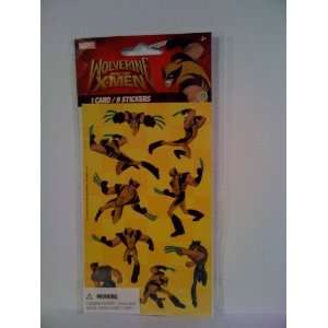  Wolverine and the X Men Stickers 1 card/9 stickers Toys 
