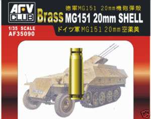 AFV Club 35090 MG151 20mm Ammo Shells Brass (20) 135  