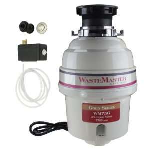 WasteMaster 3/4 HP Disposal with Stainless Steel Air Switch Kit WM75G
