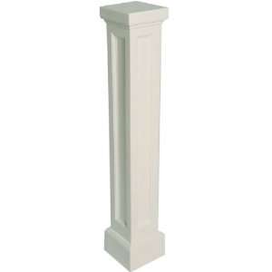  8W x 56H Bradford Mailbox Post, White