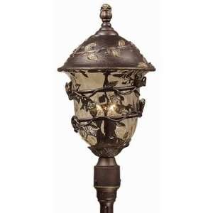  Bella Rose Outdoor Post Lantern in Oil Rubbed Bronze: Home 