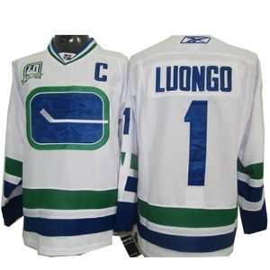 Roberto Luongo #1 Vancouver Canucks 40 Year (1970 2010) Jersey. Reebok 