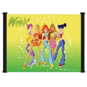 Winx Club: Cartoon Group Fabric Wall Scroll Poster (42 x 32)