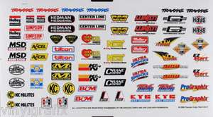 Traxxas TRA2514 2514 Decal Sheet Racing Sponsors  