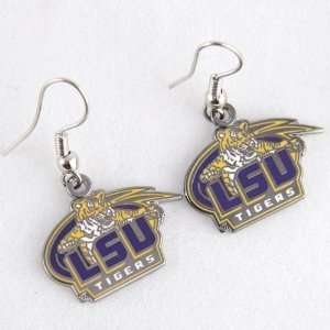  LSU Tigers Logo Wire Earrings