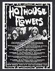 The Hothouse Flowers Live UK Concert Tour November 1993 b/w paper 