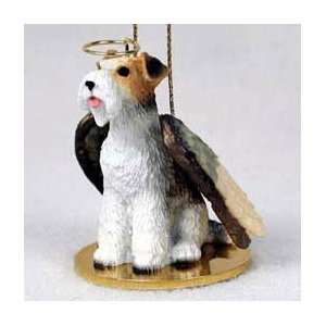  Wirehaired Wire Fox Terrier Angel Ornament: Home & Kitchen
