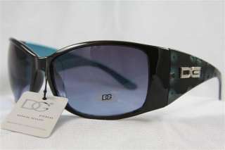 DG Sunglasses Flower Fashion Shades 26311 Black Blue  