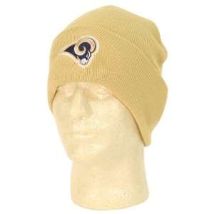    St. Louis Rams Cuffed Winter Knit Hat   Gold: Sports & Outdoors