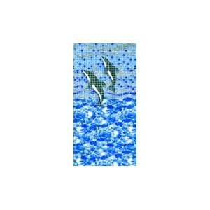  21 Round Dolphina Overlap Pool Liner Patio, Lawn 