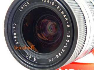 Leica Vario Elmar R 28 70 F3.5 4.5. Hood 2 Caps.Can be Used on 4/3 