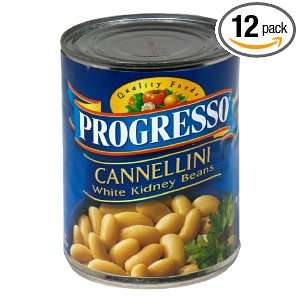 Progresso White Beans, 19 ounces (Pack of12)  Grocery 