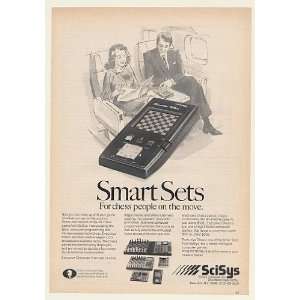 1981 SciSys Computer Executive Chess Game Print Ad (Memorabilia 