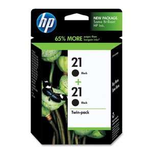 HP 21 Twinpack Black Ink Cartridge (C9508FN#140)   Office 
