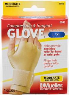 Mueller 6908 Compression & Support Arthritis Carpal Tunnel Glove LG/XL 