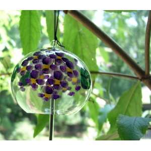    Lavender Hydrangea Japanese Glass Wind Chime: Everything Else