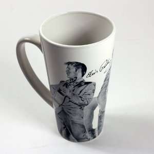  Elvis AcousticCeramic Latte Mug: Kitchen & Dining