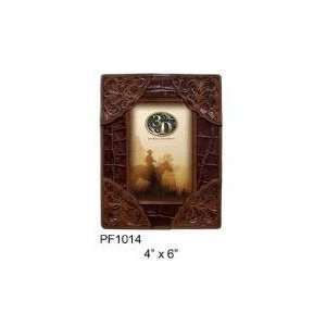  Western Picture Frame Hand Tooled Leather: Home & Kitchen