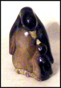 Adorable Glazed Penguin Figurines Trio  