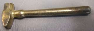 Vintage Sm. DAIRY MAID 3 3/8 Long Gold Metal HAMMER Advertise In 